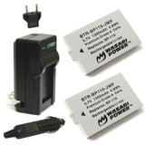 Canon BP-110 Battery (2-Pack) and Charger by Wasabi Power