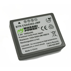 Panasonic CGA-S303 Battery by Wasabi Power