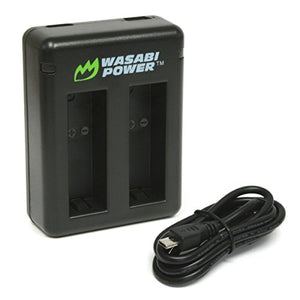 GoPro HERO8 Black, HERO7 Black, HERO6, HERO5, HERO 2018 Dual Battery Charger by Wasabi Power