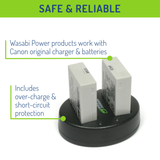 Canon LP-E8 Battery (2-Pack) and Dual Charger by Wasabi Power