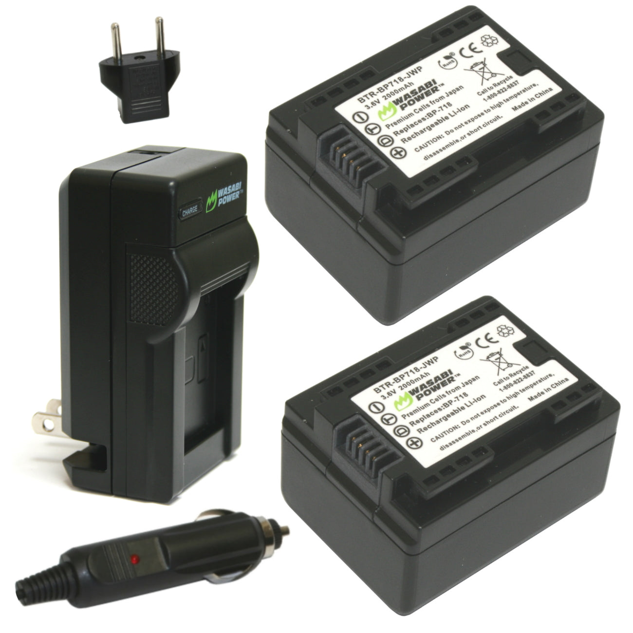 Canon BP-718, BP-727 – Wasabi Power