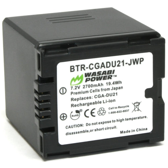 Panasonic CGA-DU21, VW-VBD210 Battery by Wasabi Power