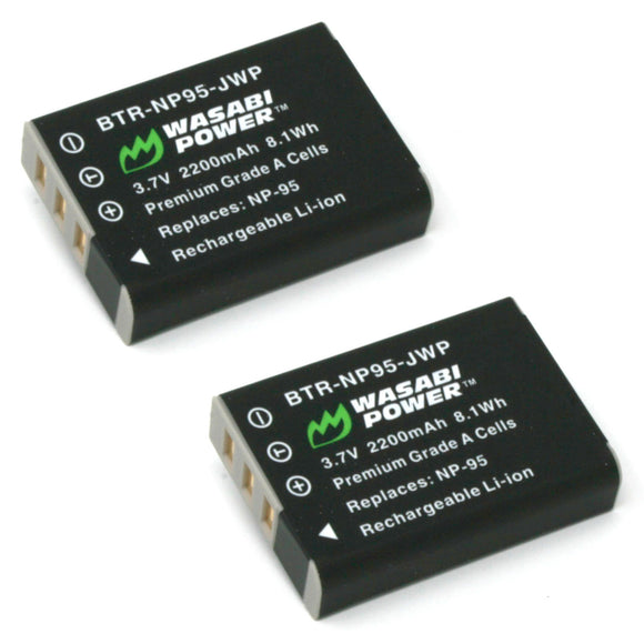 Fujifilm NP-95 Battery (2-Pack) by Wasabi Power