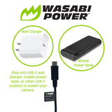 Canon LP-E8 DC Coupler with USB-C Input by Wasabi Power