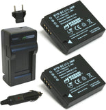 Leica BP-DC10 Battery (2-Pack) and Charger by Wasabi Power