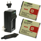 Sony NP-BG1 Battery (2-Pack) and Charger by Wasabi Power