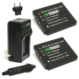 Pentax D-LI68, D-LI122 Battery (2-Pack) and Charger by Wasabi Power