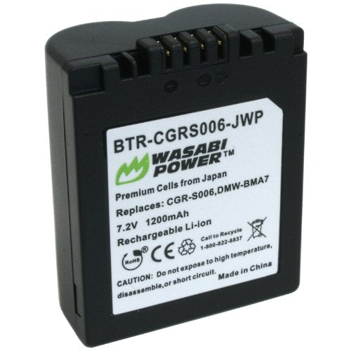Panasonic CGR-S006 Battery by Wasabi Power