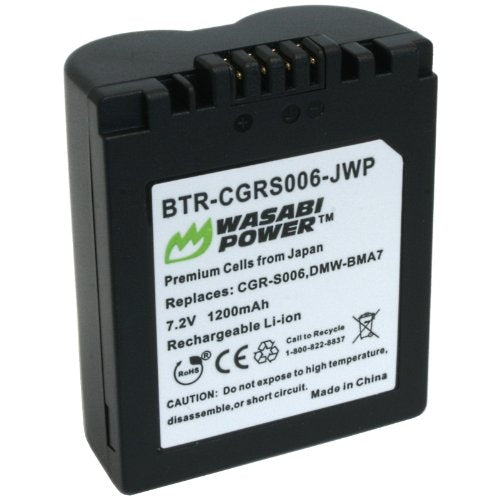 Battery for Panasonic CGR-S006A/1B, CS-PDS006 750mAh Li-ion Battery for Panasonic CGR-S006A/1B, CS-PDS006 750mAh Li-ion