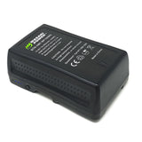 V-Mount Battery (14.8V, 10400mAh, 150Wh) and V-Mount Battery Charger with D-Tap by Wasabi Power
