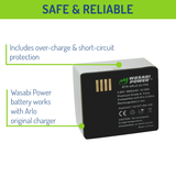 Arlo VMA5400 Battery for Arlo Ultra, Ultra 2, Pro 3, Pro 4 by Wasabi Power