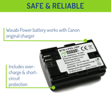 Canon LP-E6, LP-E6N Battery (2-Pack) by Wasabi Power