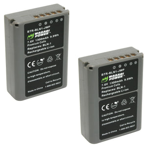 Olympus BLN-1, BCN-1 Battery (2-Pack) by Wasabi Power