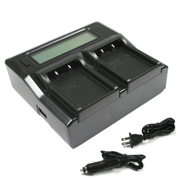 Fujifilm NP-T125 Dual LCD Battery Charger by Wasabi Power