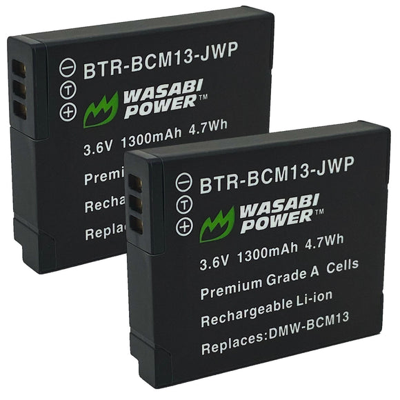 Panasonic DMW-BCM13 Battery (2-Pack) by Wasabi Power