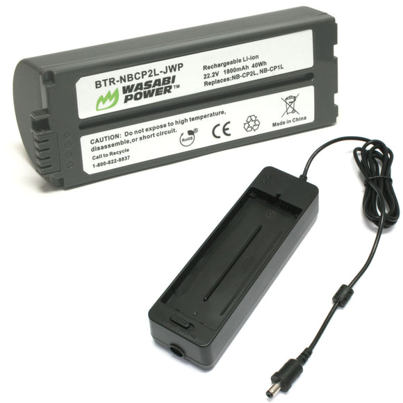 Canon NB-CP2L, NB-CP1L Battery and Charger by Wasabi Power
