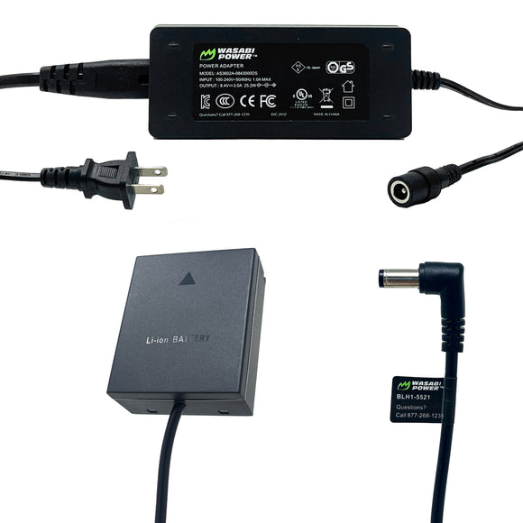 Olympus BLH-1 DC Coupler with AC Power Adapter by Wasabi Power
