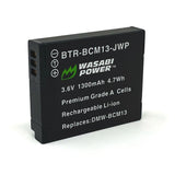 Panasonic DMW-BCM13 Battery (2-Pack) and Micro USB Dual Charger by Wasabi Power