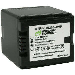 Panasonic VW-VBN260 Battery by Wasabi Power