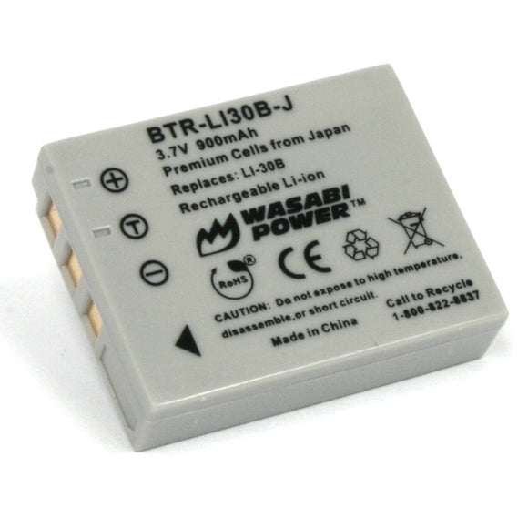 Olympus LI-30B Battery by Wasabi Power