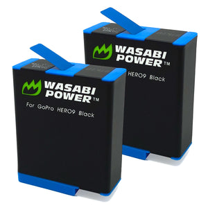GoPro HERO12 Black, HERO11 Black, HERO10 Black, HERO9 Black Battery (2-Pack) by Wasabi Power