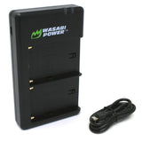 Sony NP-F550, NP-F750, NP-F960 (L-Series) Dual USB Battery Charger by Wasabi Power
