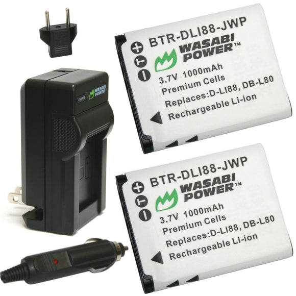 Panasonic VW-VBX070 Battery (2-Pack) and Charger by Wasabi Power