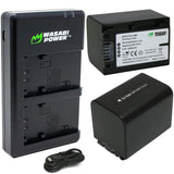 Sony NP-FV70 Battery (2-Pack) and Dual Charger by Wasabi Power