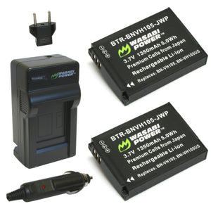 JVC BN-VH105 Battery (2-Pack) and Charger by Wasabi Power