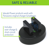 Panasonic CGA-S005, DMW-BCC12 Battery (2-Pack) and Dual Charger by Wasabi Power