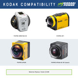 Kodak LB-080 Battery (2-Pack) and Charger by Wasabi Power