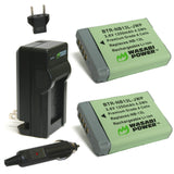 Canon NB-13L Battery (2-Pack) and Charger by Wasabi Power