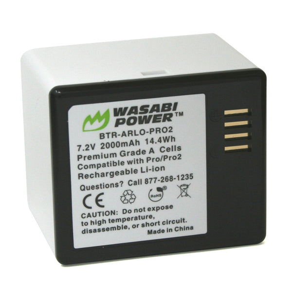 thumbnail image 2 of Wasabi Power 2-Pack Batteries + Dual Charger For Arlo Pro & Pro 2 (VMA4400) – KIT-BB-ARLO-PRO2 2 of 4