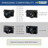 Panasonic DMW-BLE9, DMW-BLG10 Battery by Wasabi Power