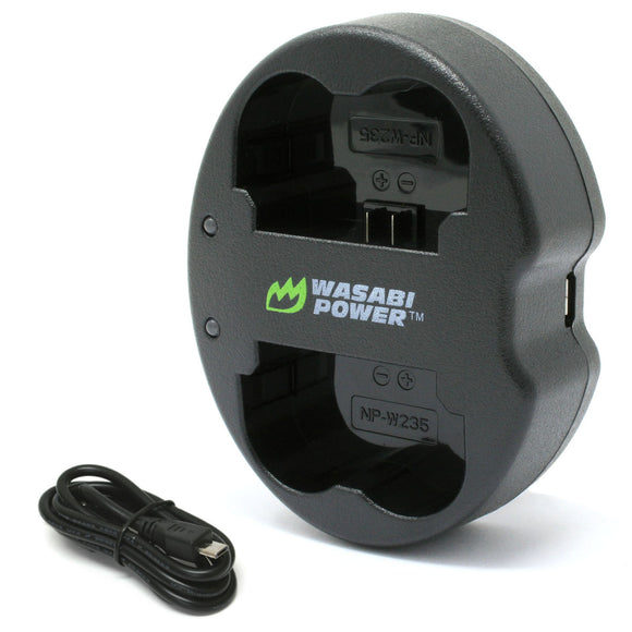 Fujifilm NP-W235 Dual USB Battery Charger by Wasabi Power