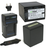 Sony NP-FH100 Battery (2-Pack) and Charger by Wasabi Power