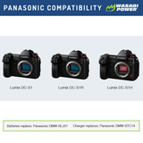 Panasonic DMW-BLJ31 Battery (2-Pack) and Dual Charger by Wasabi Power