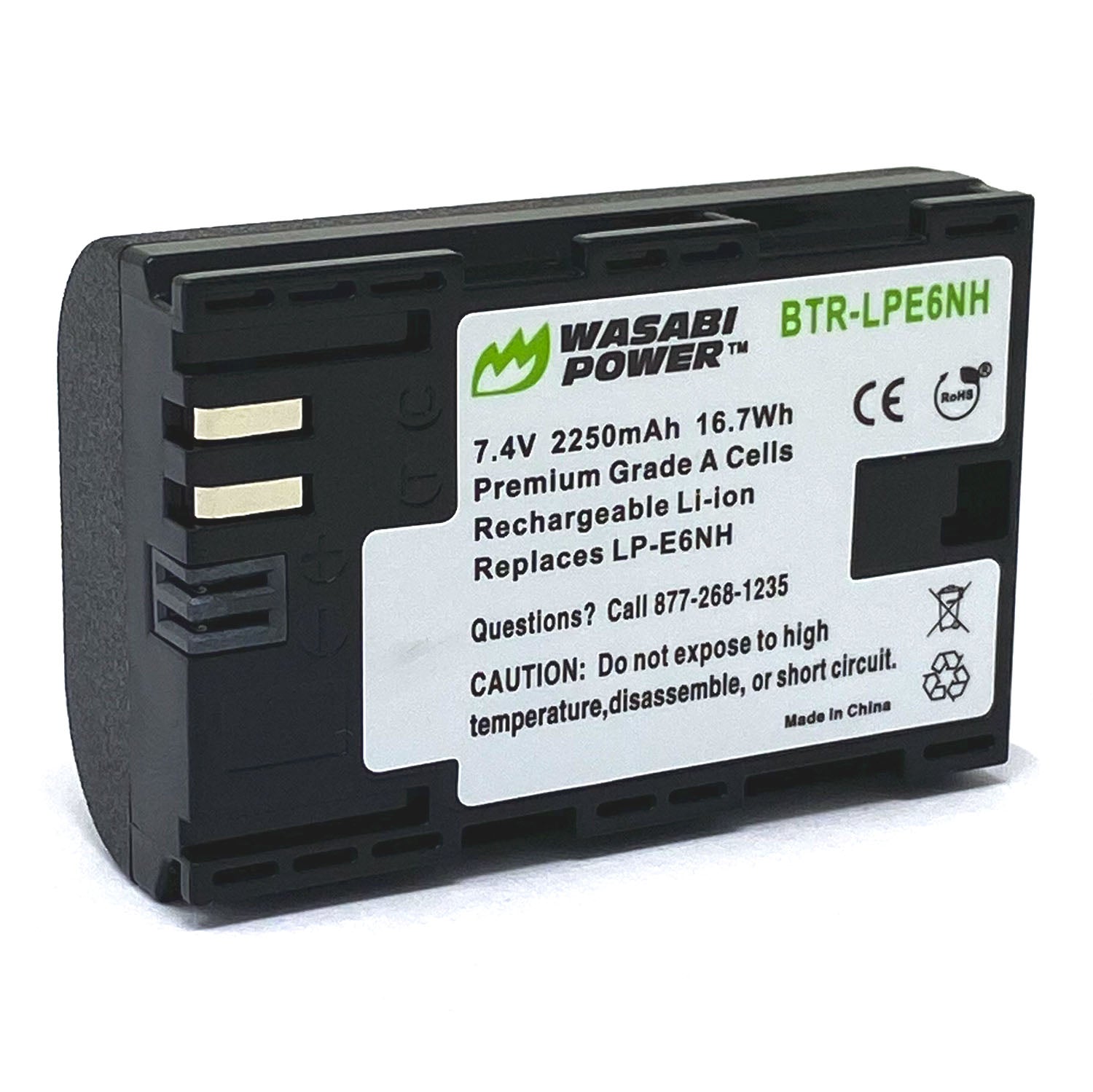 Canon Lp-e6n Dot.Foto LP-E6 Premium 7.4v / 1600mAh Batteria Ricaricabile Per Canon EOS R R5 5D Mark II 5D Mark III 5DS 5DS R 6D 6D Mark II 7D 7D Mark II