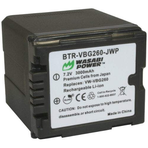 Panasonic VW-VBG260 Battery by Wasabi Power