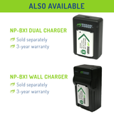 Sony NP-BX1, NP-BX1/M8 Battery (2-Pack) by Wasabi Power