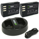 Pentax D-LI90 Battery (2-Pack) and Dual Charger by Wasabi Power