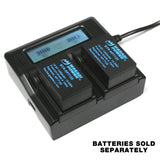 Fujifilm NP-T125 Dual LCD Battery Charger by Wasabi Power
