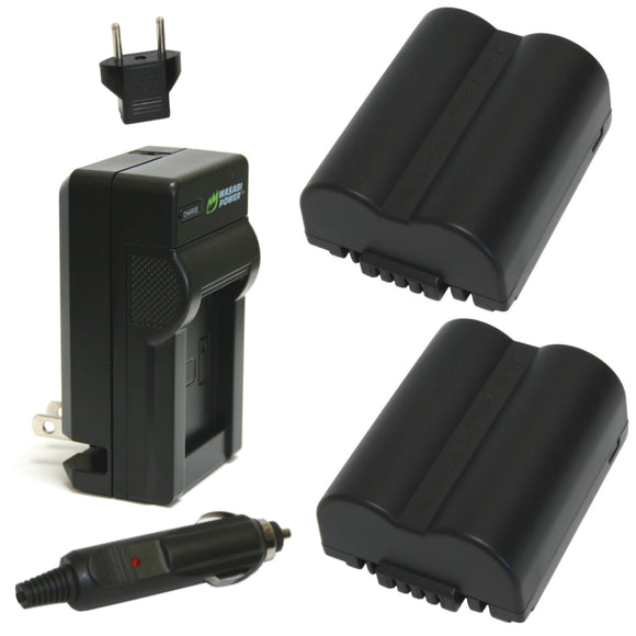 Leica BP-DC5 Battery (2-Pack) and Charger by Wasabi Power