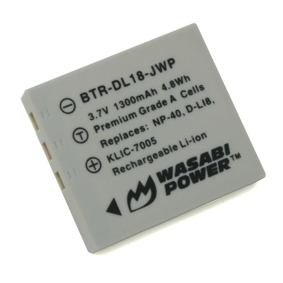 Pentax D-LI8, D-LI85, D-LI95 Battery by Wasabi Power