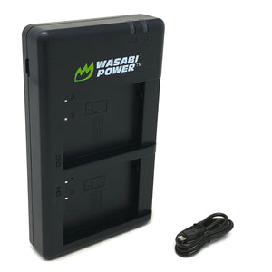 Panasonic DMW-BCM13 Micro USB Dual Battery Charger by Wasabi Power