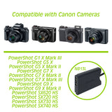 Canon NB-13L DC Coupler with USB-A Input by Wasabi Power