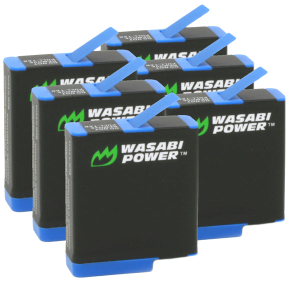 GoPro HERO8 Battery (6-Pack) Compatible with HERO7 Black, HERO6, HERO5 by Wasabi Power