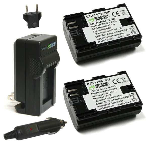 Canon LP-E6 AC Power Adapter Kit (Fully Decoded) with DC Coupler for C –  Wasabi Power