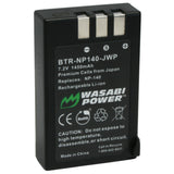 Fujifilm NP-140 Battery (2-Pack) and Charger by Wasabi Power