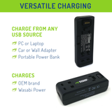 Insta360 ONE R Battery (2-Pack) and Dual USB Charger by Wasabi Power